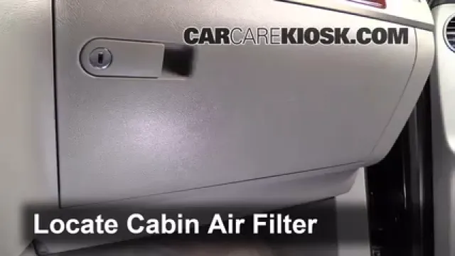 2004 Volkswagen Touareg V6 3.2L V6 Filtre à air (intérieur) Changement